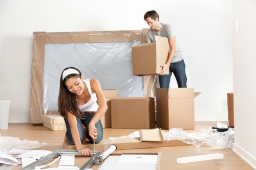 Professional movers loading furniture for same day removals in Pimlico