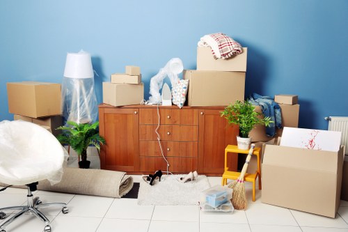 Packing and protecting furniture for a move in Pimlico