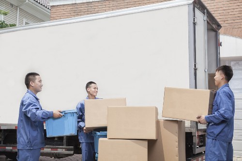 Removal van ready for a local move in Pimlico street