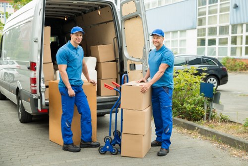 Efficient man and van transport for a London move